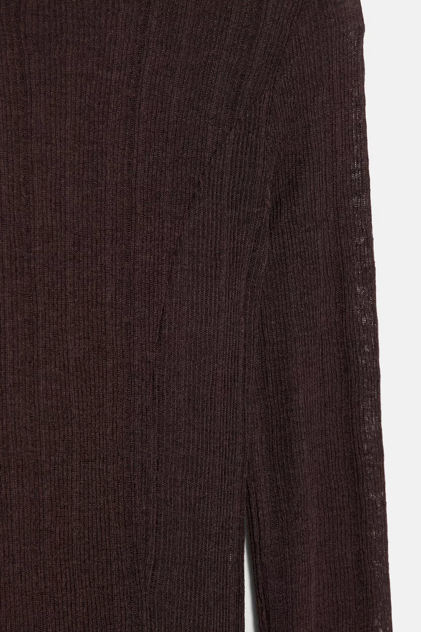 Asymmetrical skirt midi dress